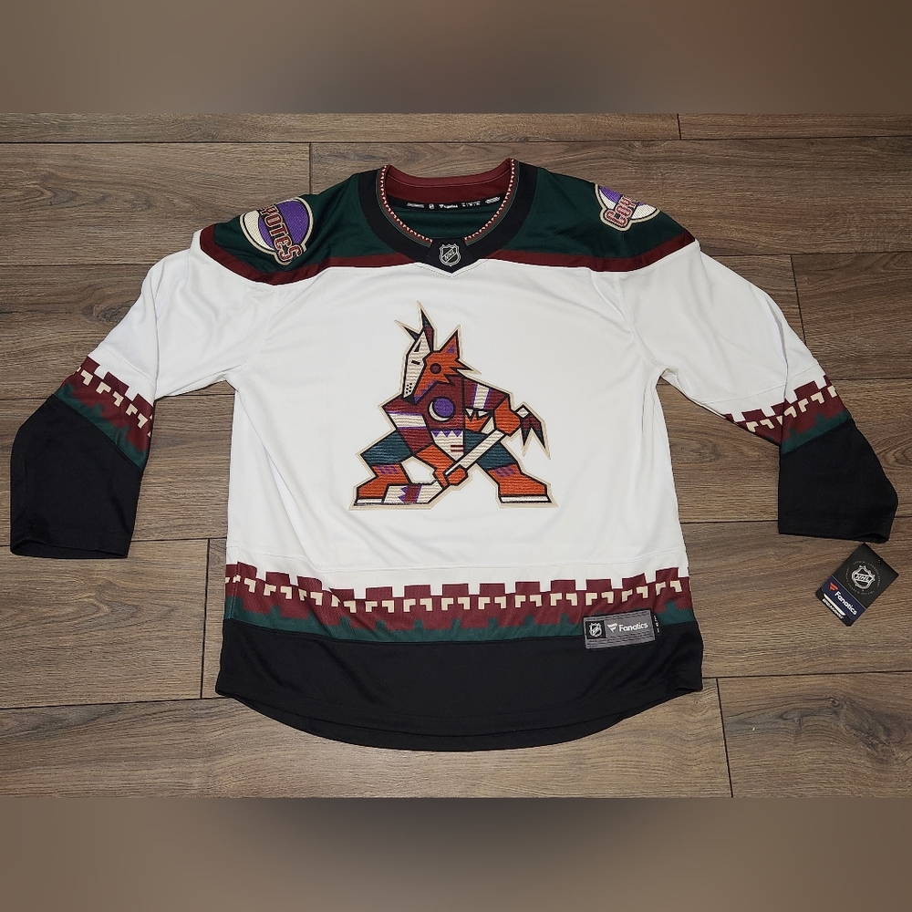 Arizona Coyotes Utah HC Kachina Breakaway White/Away Fanatics Jersey XL …